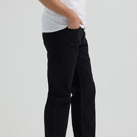 LEE REGULAR FIT STRAIGHT LEG JEAN:DOUBLE BLACK 34x29 NWT IN PKG - Picture 4 of 9